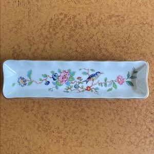 Aynsley England Fine English Bone China mint, olive, jewelry or pen tray